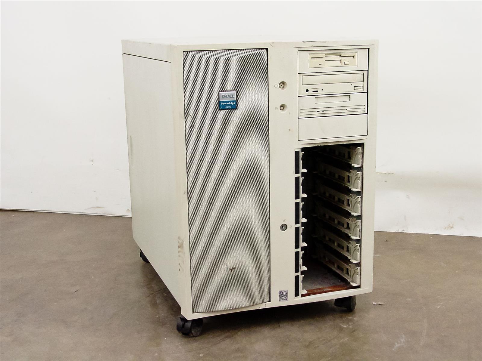 Dell 4200 Model SME PowerEdge Server with FDD and Optical Drive - Rusty - As Is