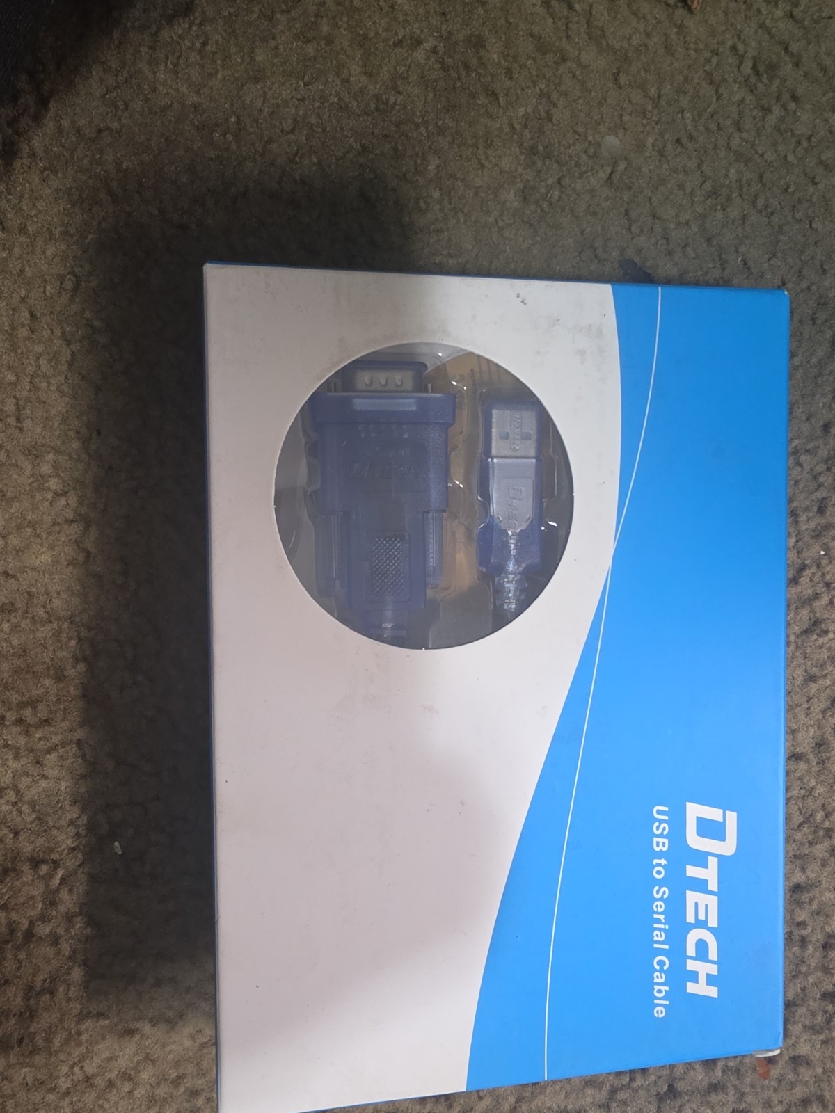 DTECH USB to Serial Adapter Cable with RS232 DB9 Male Port FTDI Chipset Supports