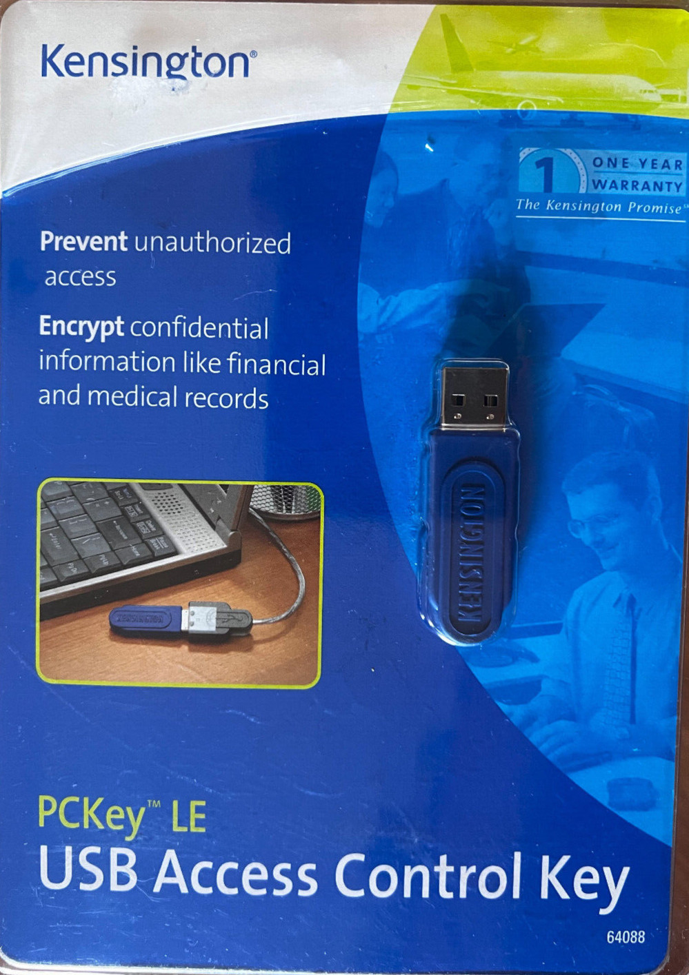 Kensington PCKey LE USB Lock Security Key for Notebook Information Protection
