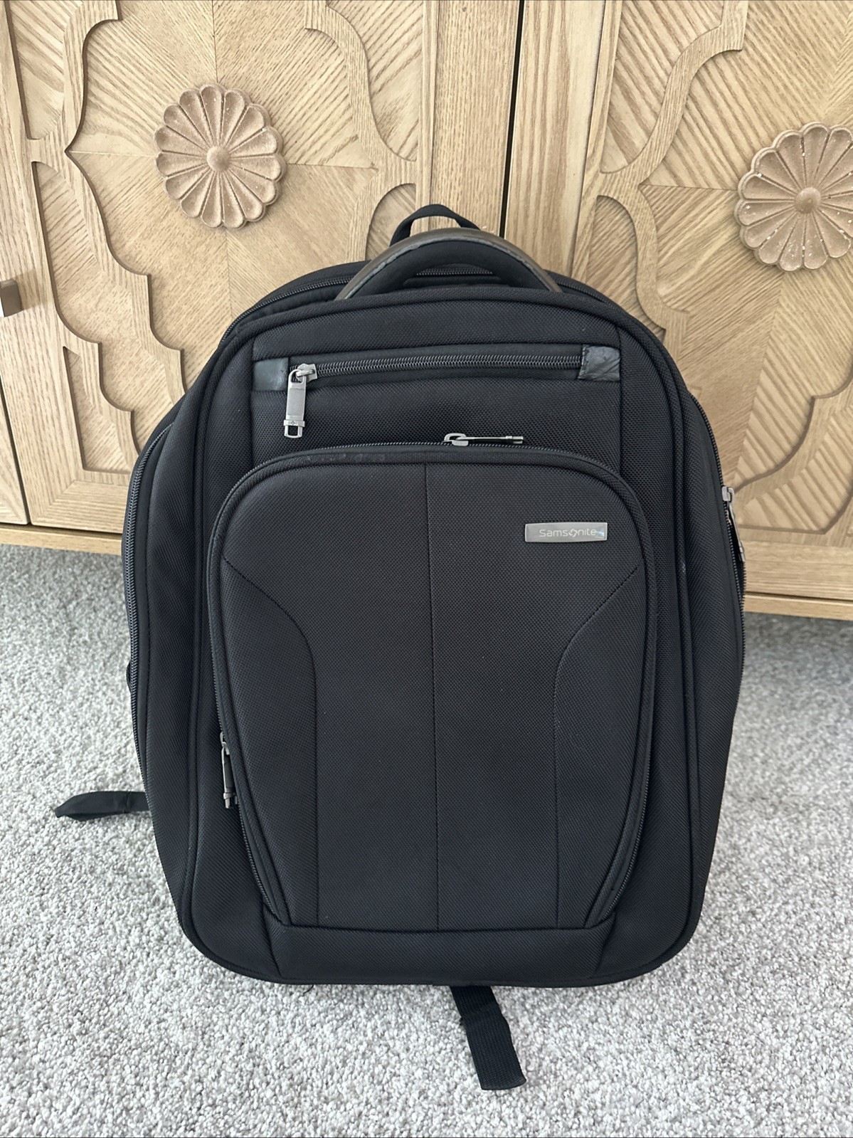 Samsonite Backpack 14.1" Black Slim Laptop Computer Bag