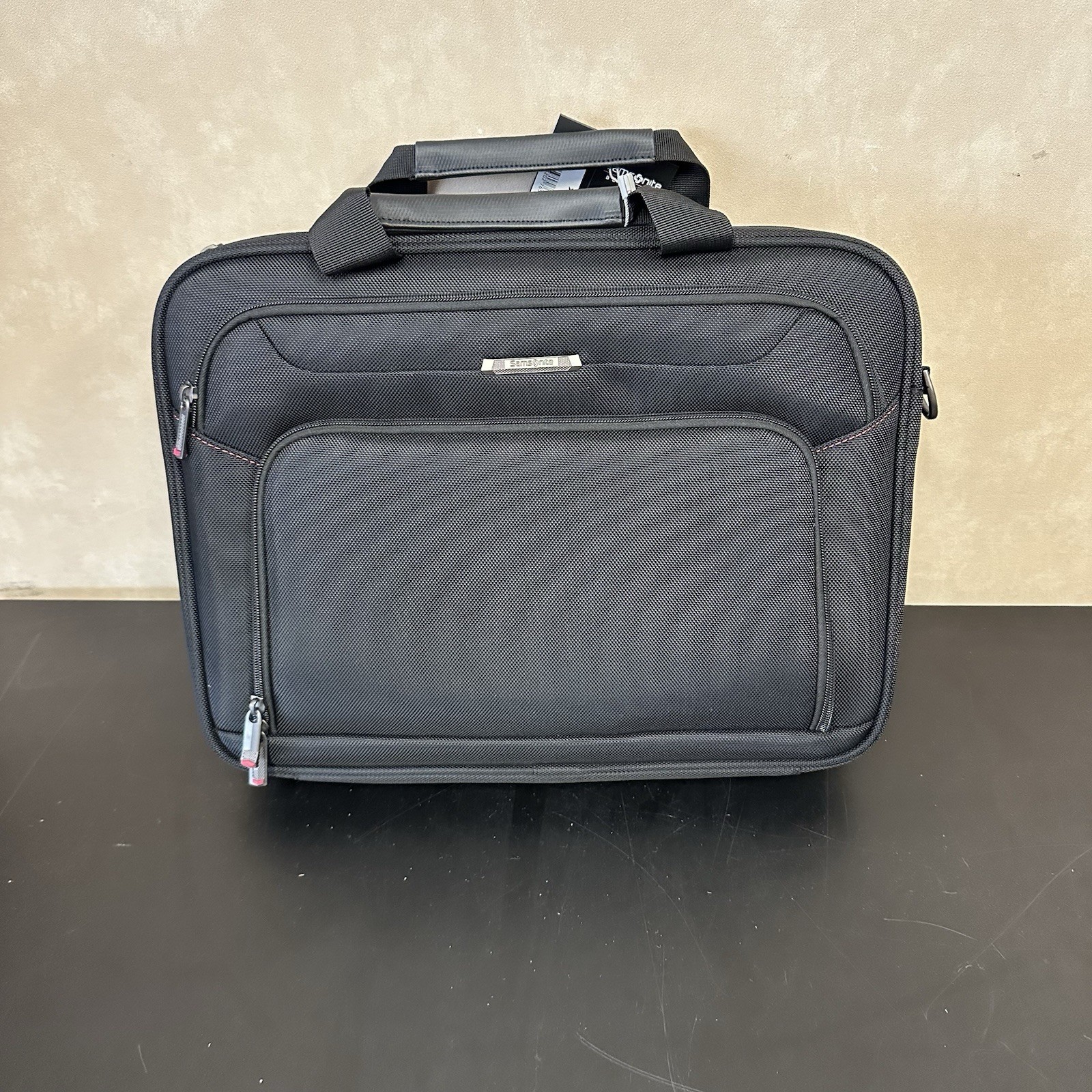 Samsonite® Xenon 3 Polyester Techlocker Briefcase, 16 1/2"H X 12 3/4"W X 4"D