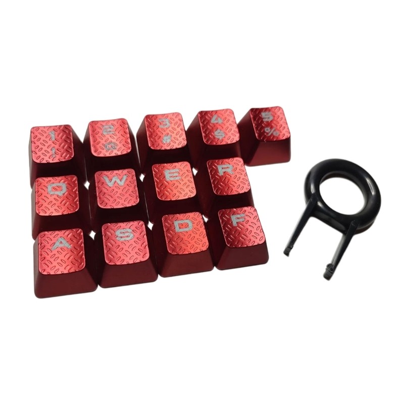 13Piece Mechanical Keyboard Keycaps Set with Backlights and Anti Slip Texture