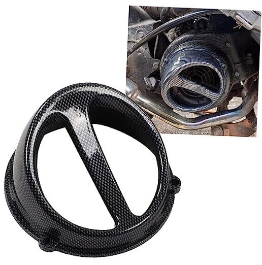 Air Scoop Cap,  Motorcycle Carbon Fiber Style Engine Cooling Fan Cover Good