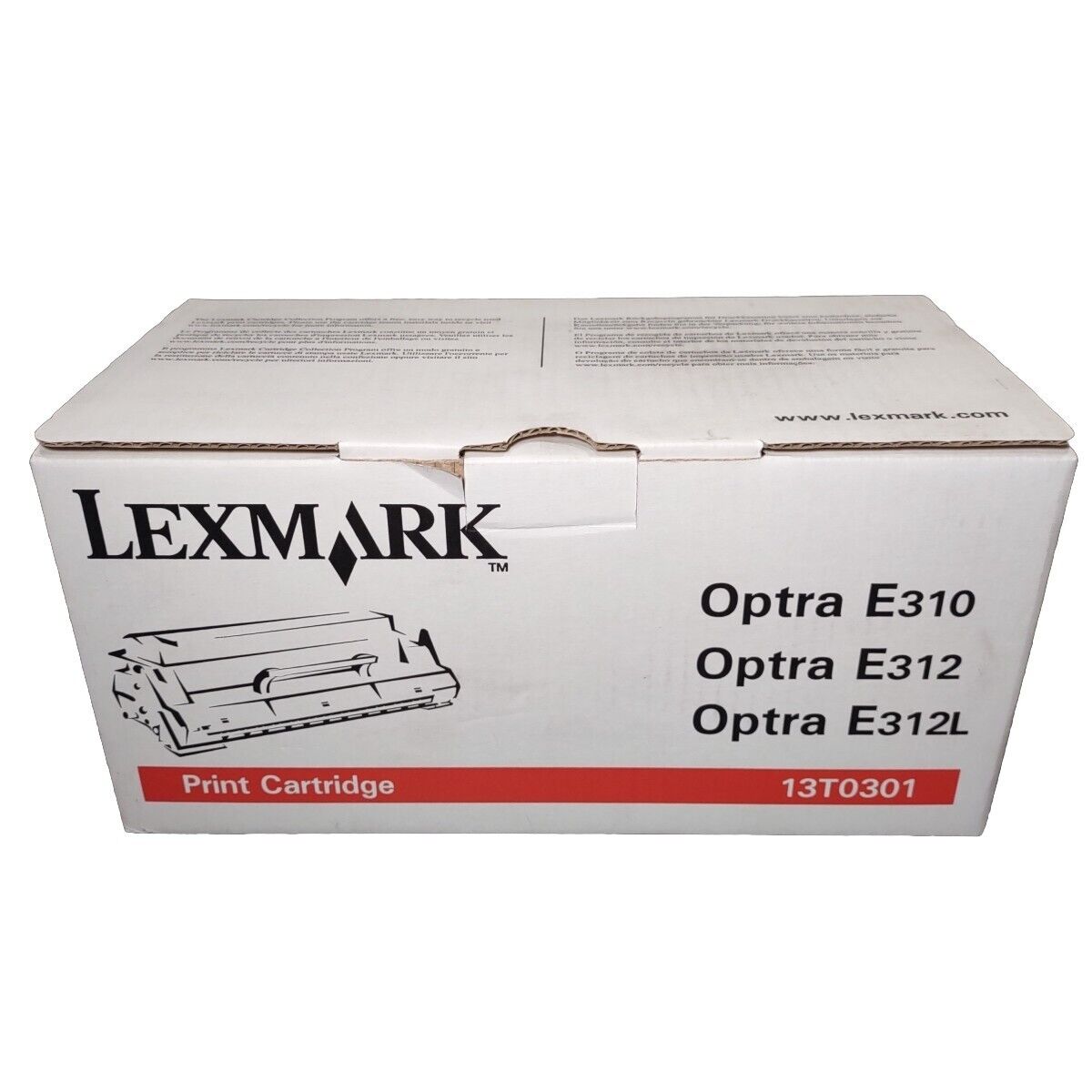 Lexmark High Yield Print Cartridge 13T0101 Optra E312 E312L E310 New Open Box