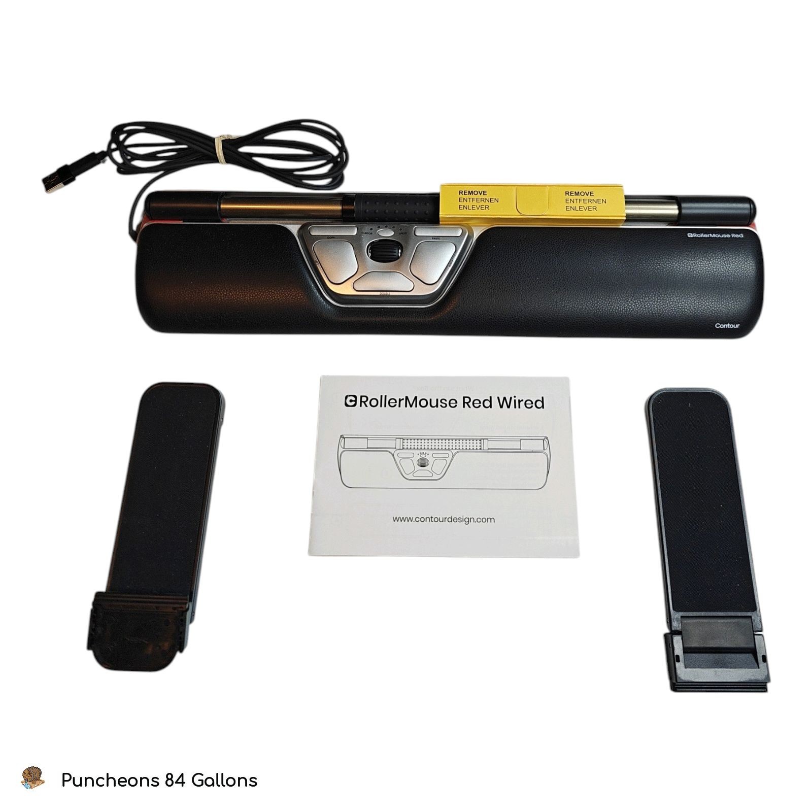 COUNTOR RollerMouse Wired Ergonomic Center Mouse for Forearm Wrist Strain Relief