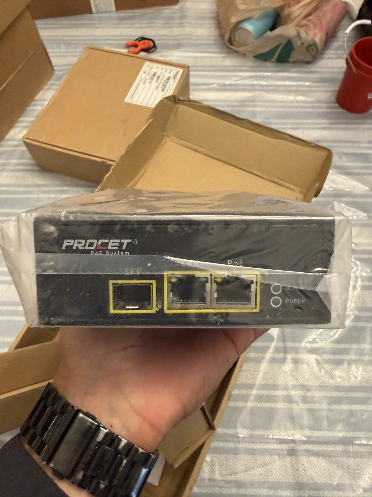 PROCET PT-PSE109GBRO-AH PoE Injector 83W Gigabit RJ45 LAN lot of 11 units