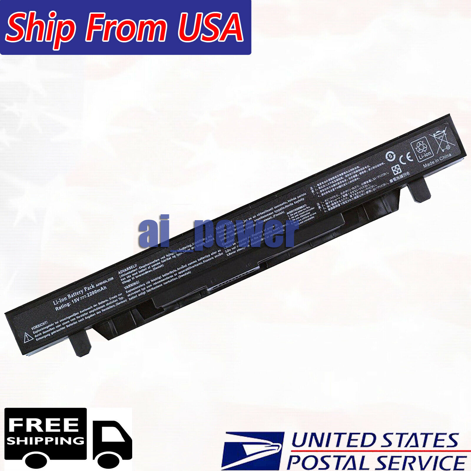 New 33Wh A41N1424 Battery for ASUS ROG ZX50 ZX50J ZX50JX GL552J GL552 ROG GL552 