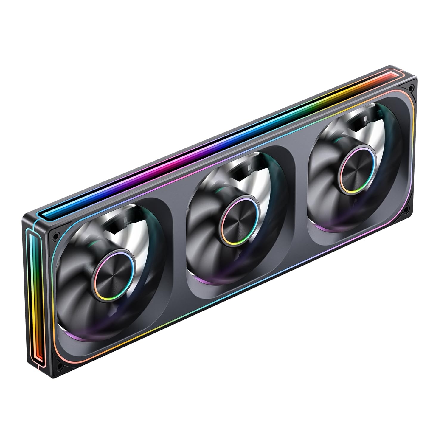 ZA-360B PC Case Fan,All(3)-in-One,Single Frame Unit with ARGB