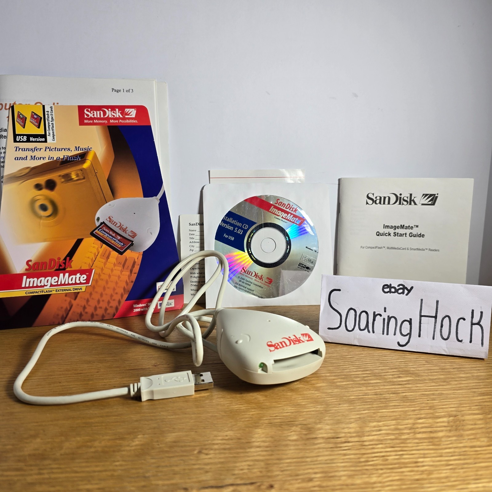 SanDisk ImageMate CompactFlash USB External Drive SDDR-05-01 (A5)