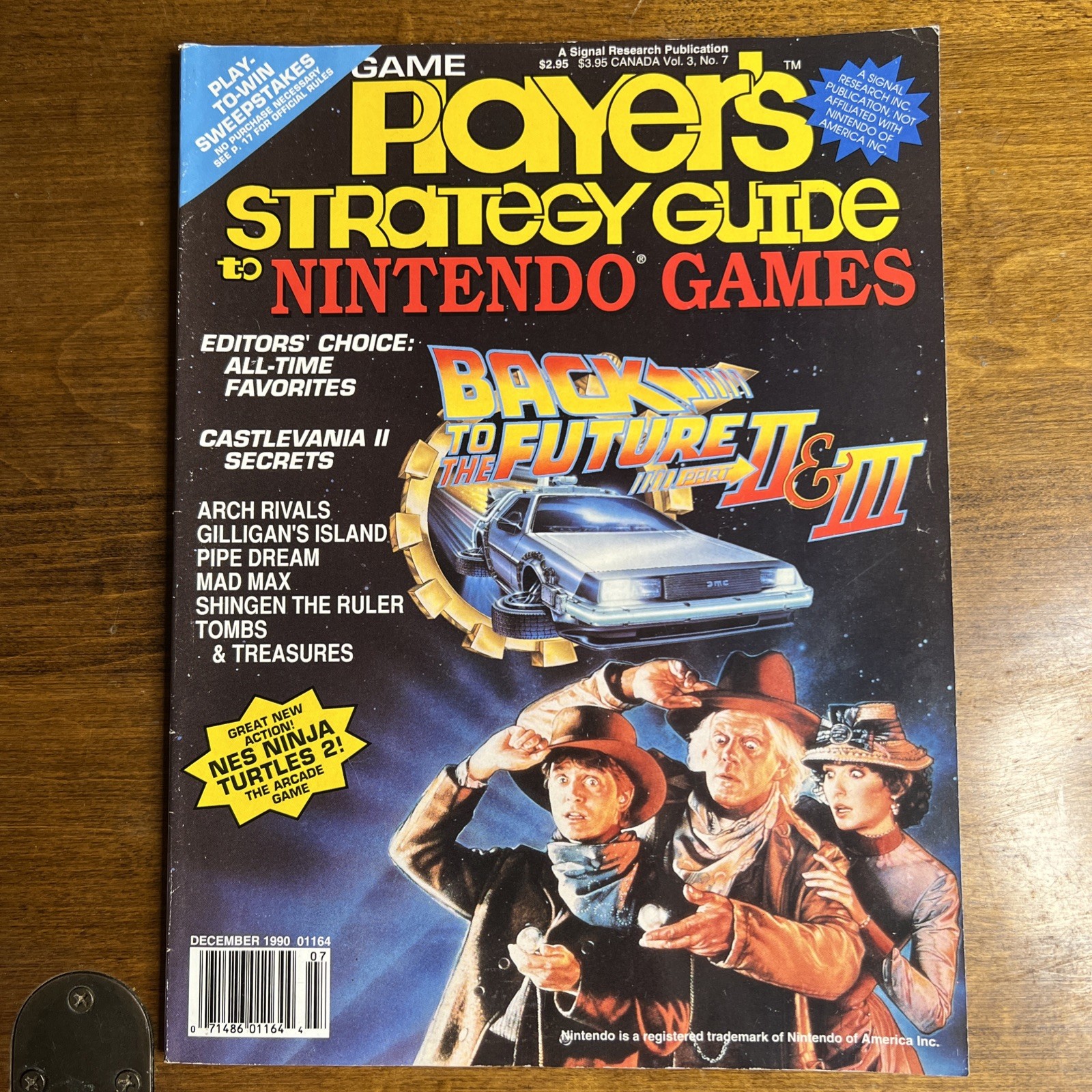 Game Players Strategy Guide to Nintendo Games Magazine Vol. 3 #7 Dec 1990