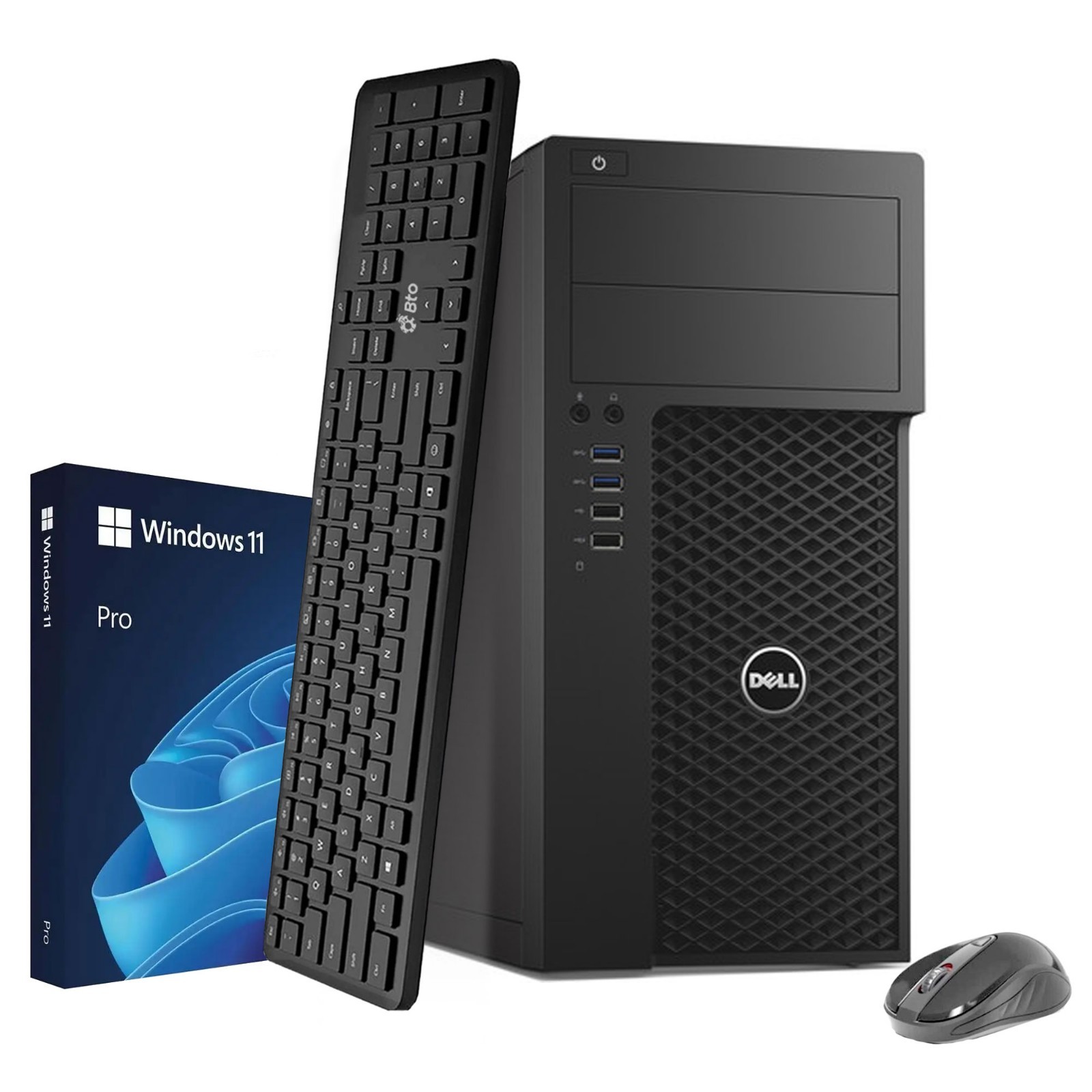 Dell 3620 Desktop Tower PC i5-6th 8GB RAM 256GB SSD Wireless-KB&M WiFi Window 11