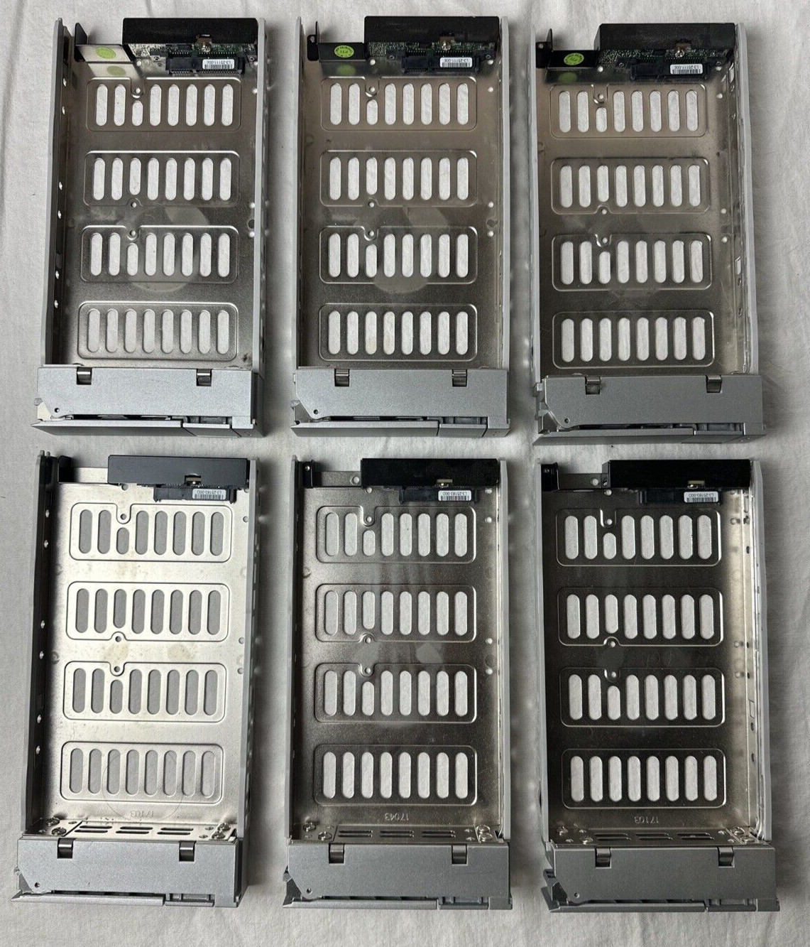 6 Lot Promise Technology Vtrak 3.5 Drive Tray Caddy Fits E830F E630F J830S J630S