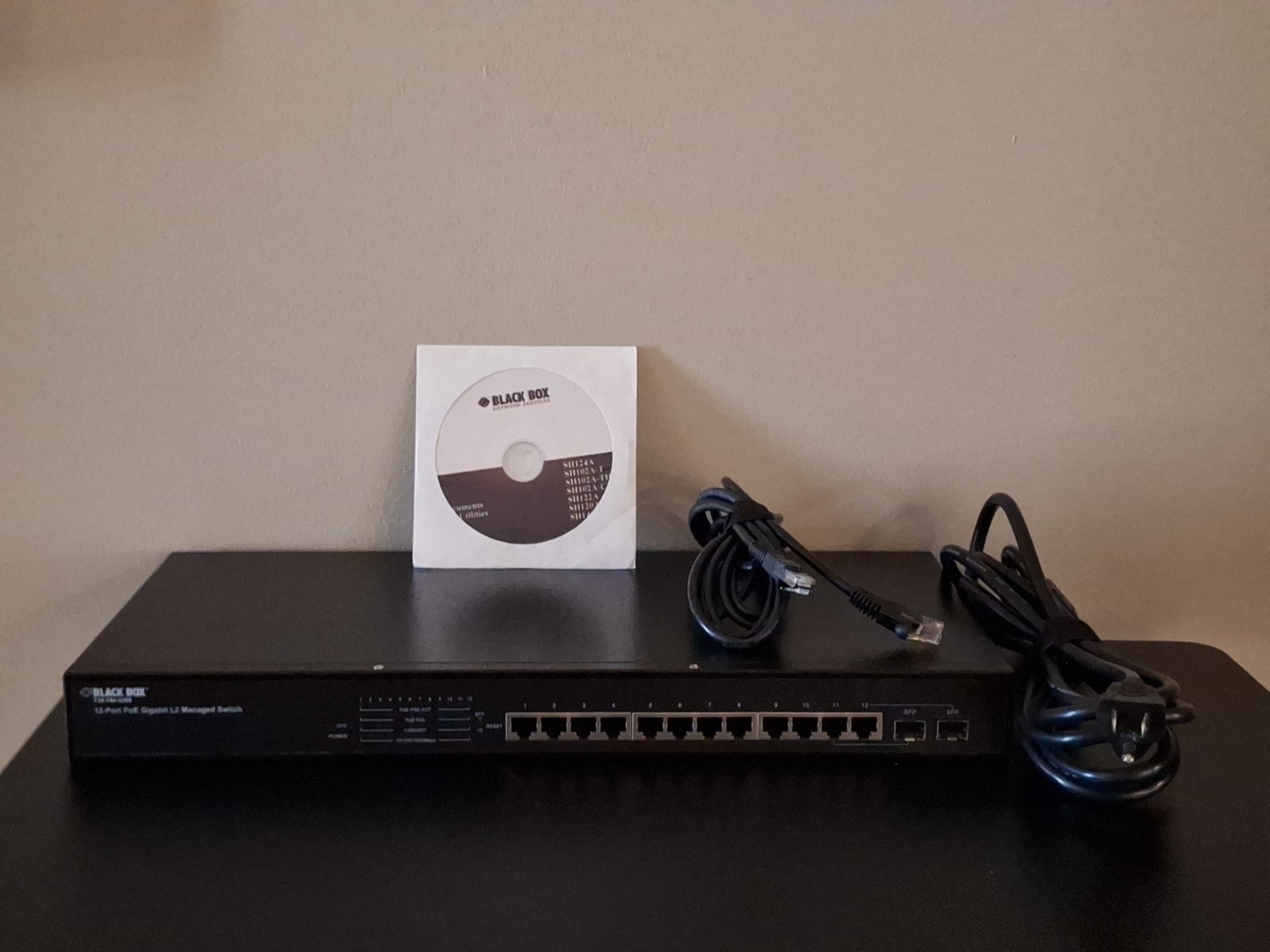 Black Box LPB200A 12-Port L2 Managed Gigabit PoE Switch