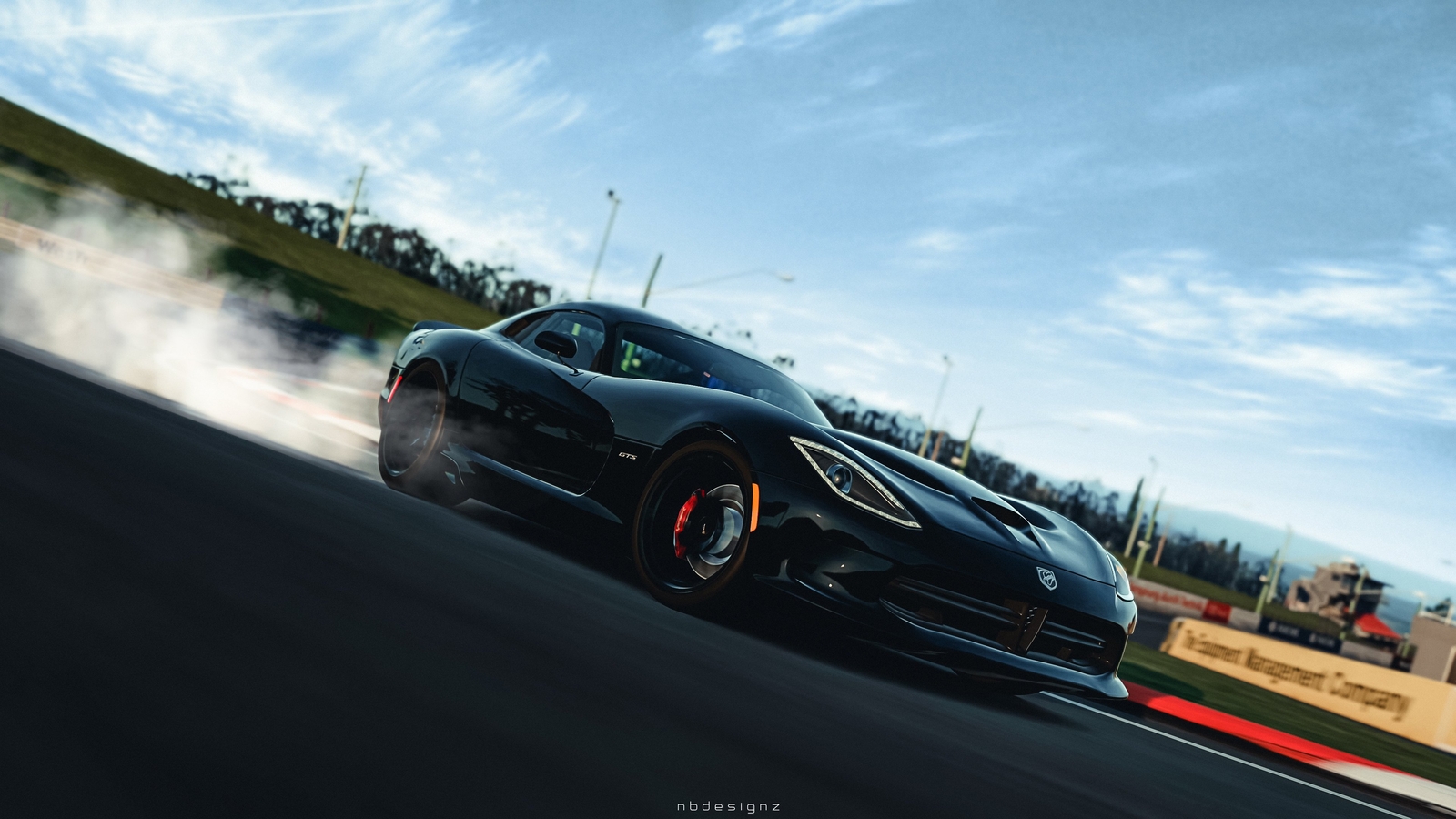 Cars dodge viper gts srt gran turismo 6 Desk Mat Stitched