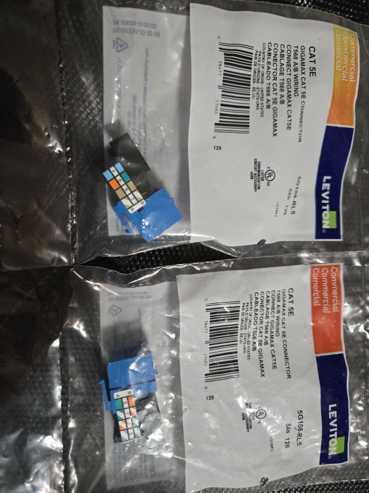 Leviton 5G108-RL5 Snap in Connector