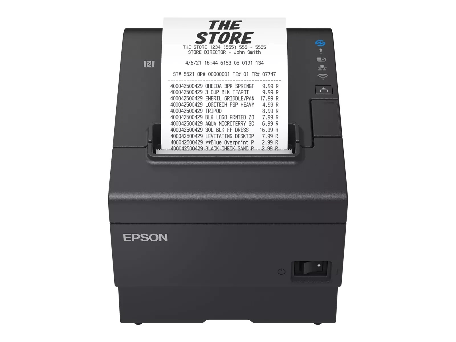 Epson TM-T88VII (112): USB - Ethernet - Serial - PS - Black - Thermal Printing