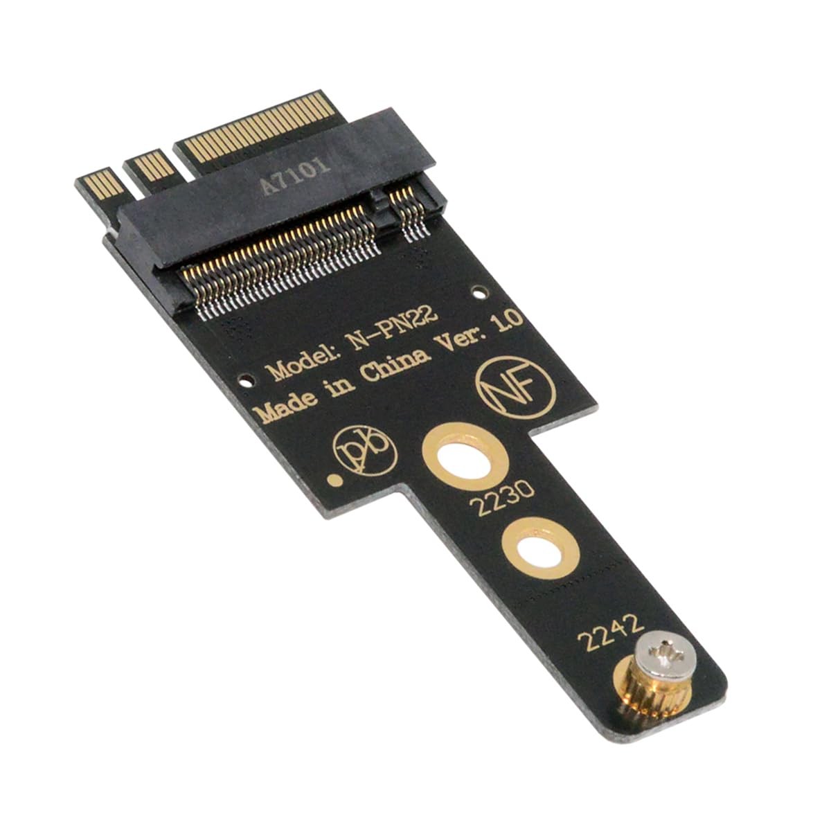 2230 A+E-Key Male Host to NVME M-Key Female SSD Extension Adapter for Laptop Mai