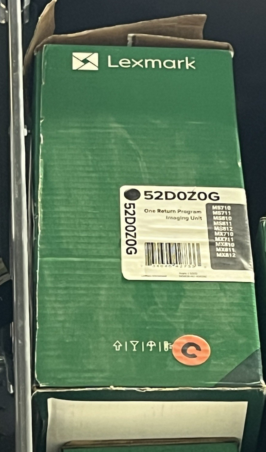 Lexmark 52D0Z0G Return Program Imaging Unit Black-Open Box