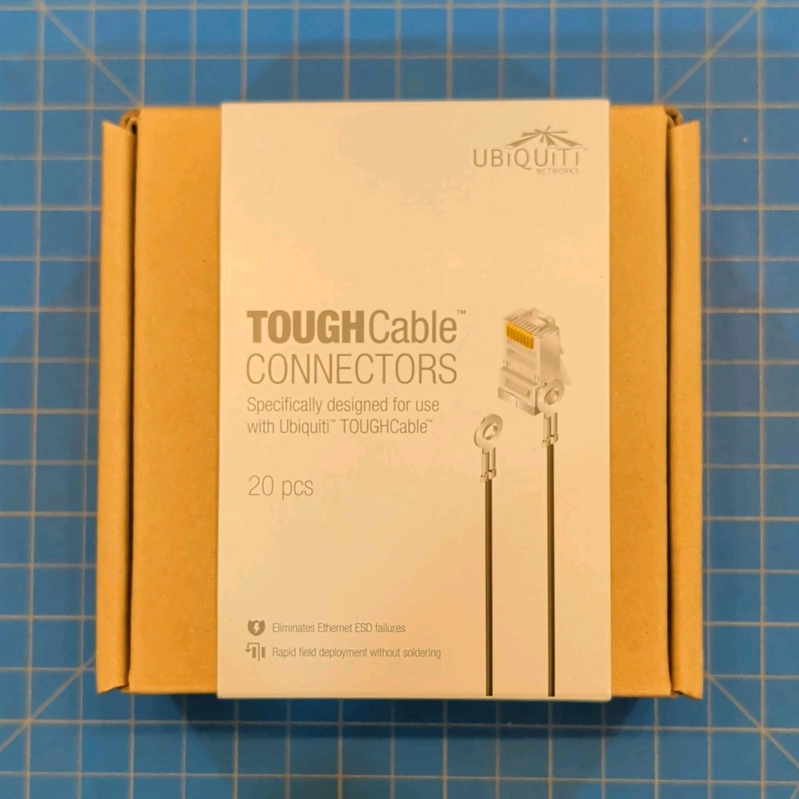 Ubiquiti Networks TC-GND TOUGHCable Connectors 20pcs RJ45 Male ESD Safe