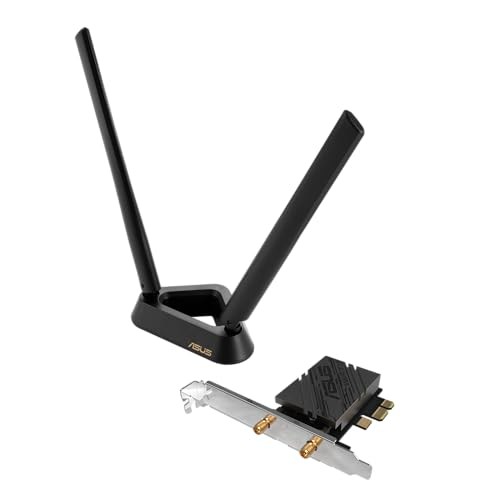 ASUS PCE-BE92BT WiFi 7 PCI-E Adapter with 2 External Antennas