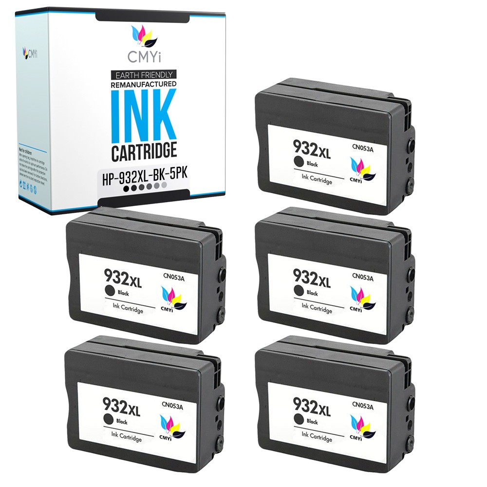 5PK CMYi Compatible 932 XL Ink Cartridges for HP OfficeJet 7610 7612 7620 6100