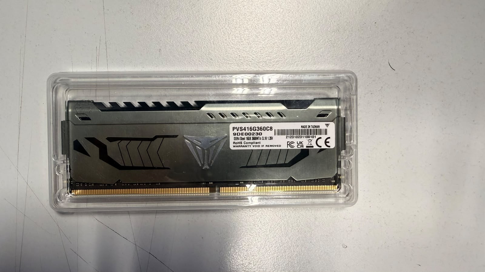 Patriot Memory Viper Steel PVS416G360C8, 16 Go, DDR4, 3600 MHz