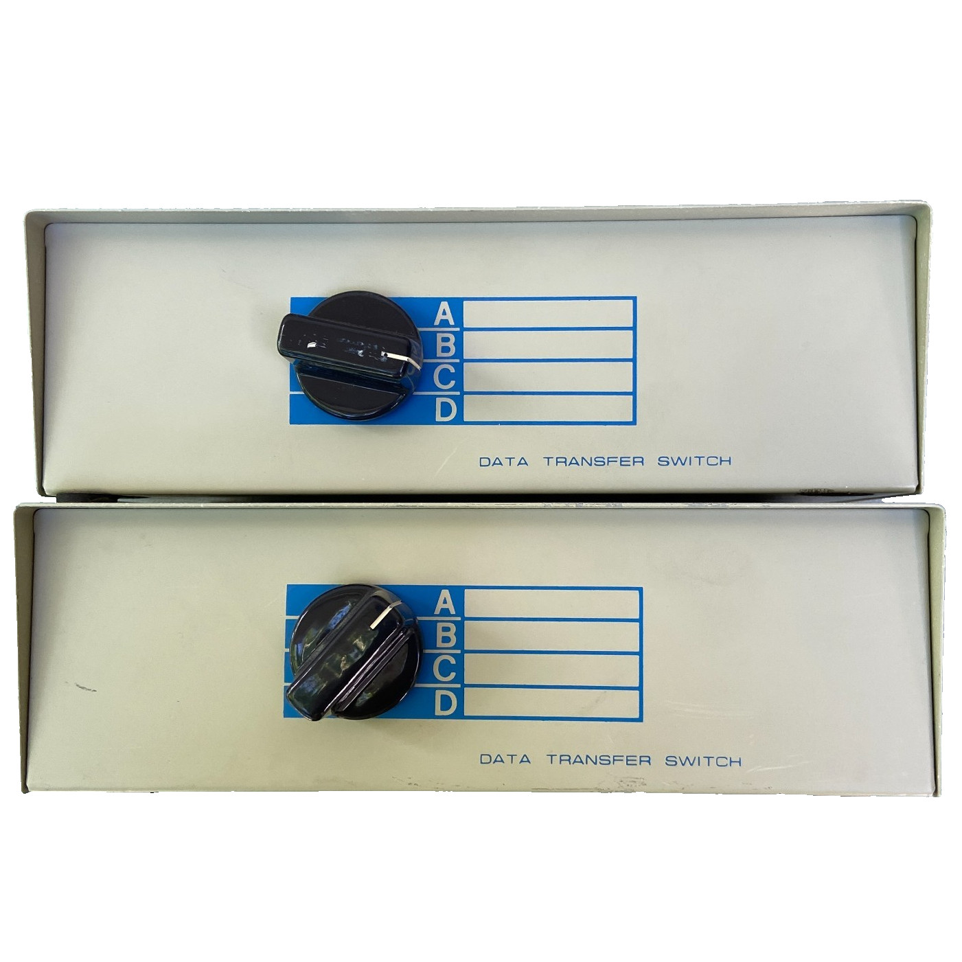 4-Way DB9 Male Manual Data Transfer Switch Box Rotary Printer RS232 Serial Lot 2