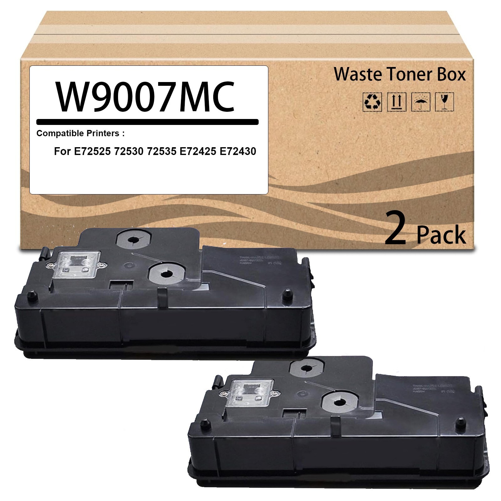 2 Pack W9007MC MLT-W704 MLT-W708 Compatible Waste Toner Box for W9007 W704 W708