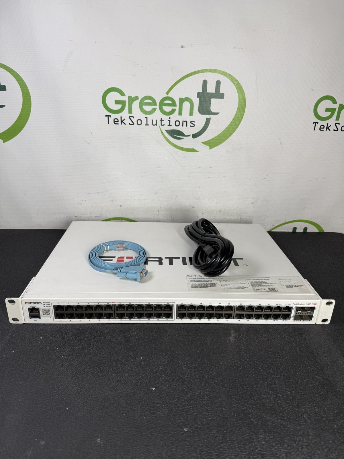 Fortinet FortiSwitch FS-148F-POE 48-Port PoE+ Switch + 4x SFP+ 10G Uplinks