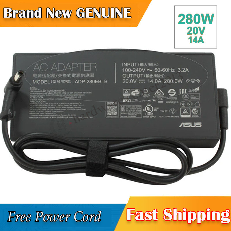 OEM 6PHI 280W 20V Asus ROG Strix G15 G513QY-HQ018T ADP-280EB B Adapter Charger