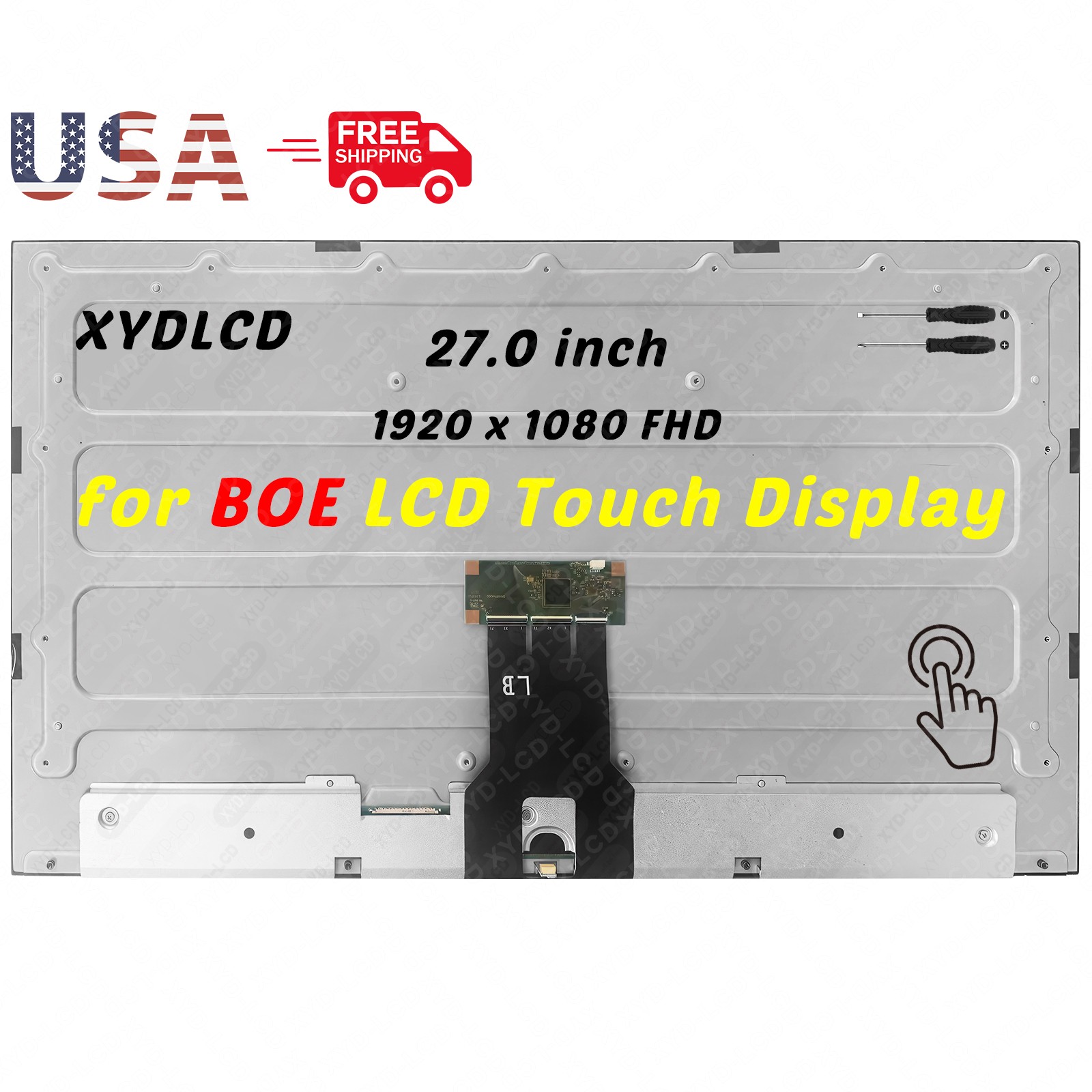 27.0in for Dell 27 All-in-One DEC27250-7564WHT-PUS LCD Touch Screen Display FHD