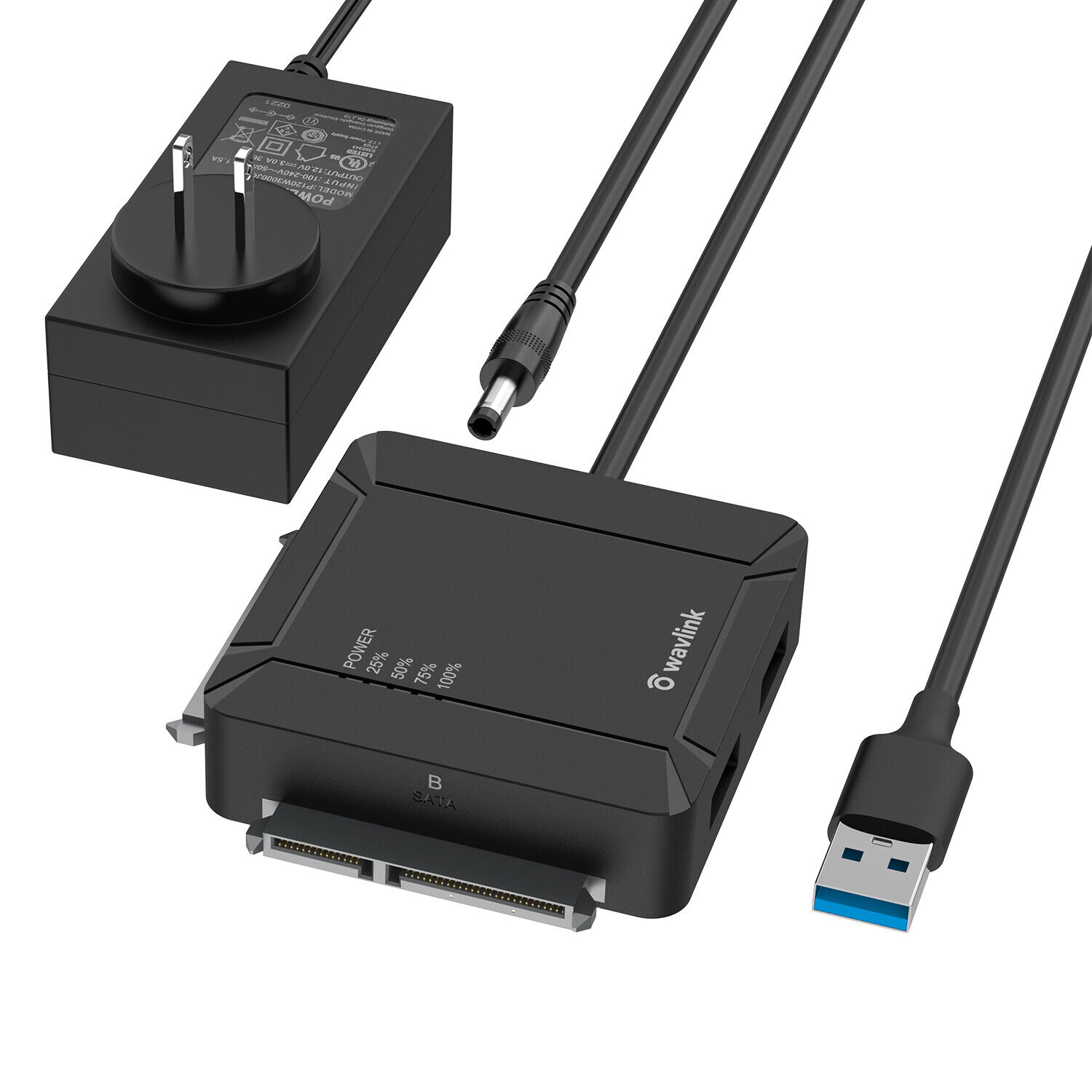 USB 3.0 to Dual Bay SATA Hard Drive Adapter for 2.5\