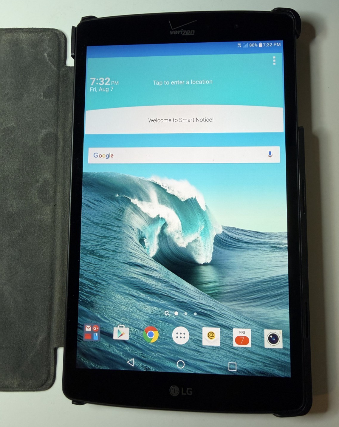 LG G Pad X8.3 VK815 Tablet (Wi-Fi + Cellular) with Case Cover, Cable & Pen