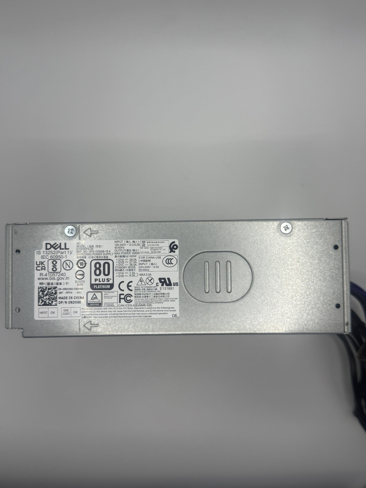 Genuine Alienware R13 R14 R16 1000W Power Supply L1000EPS-00 Dell R61D8 or RD0G0
