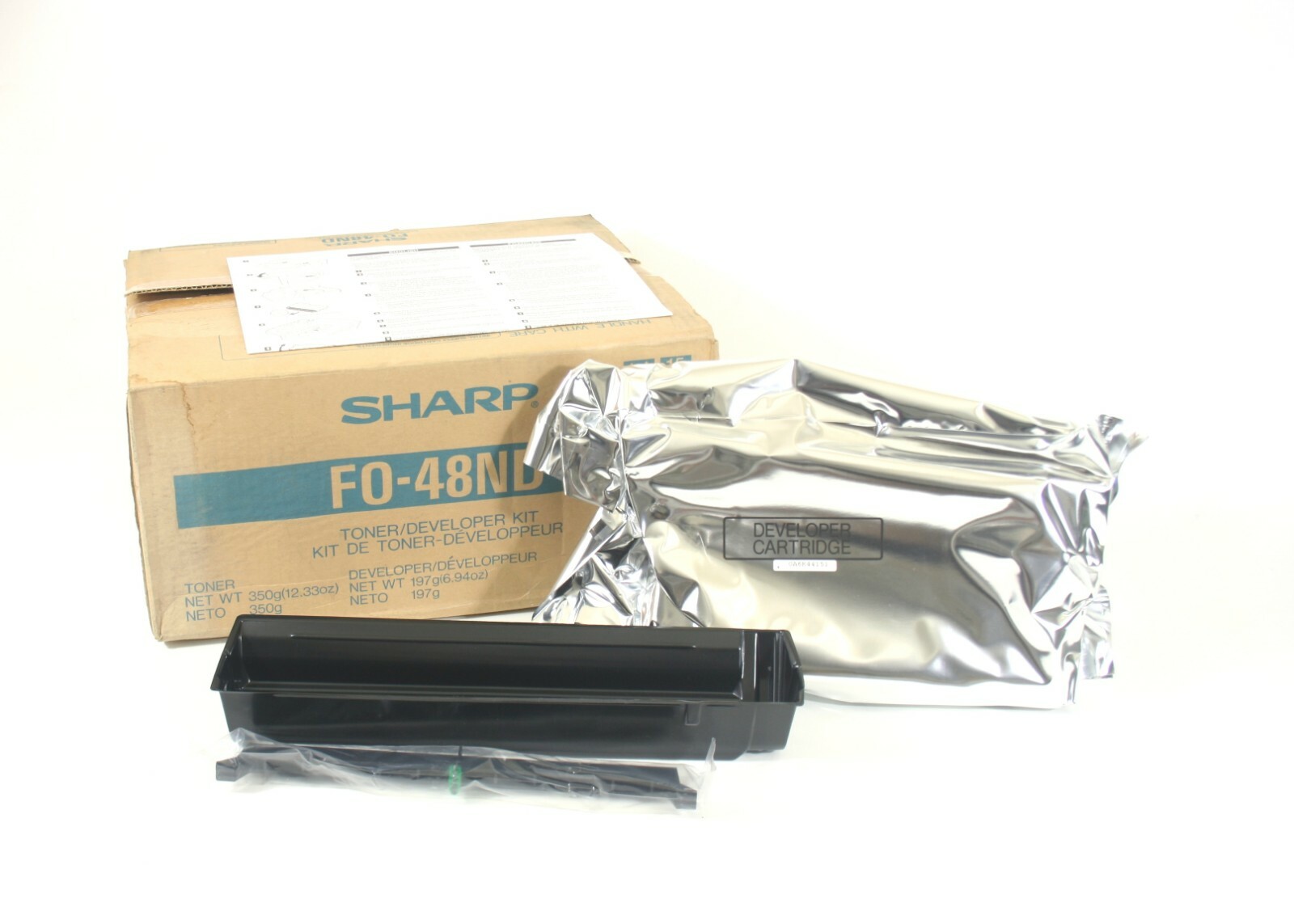 Lot of 2 Sharp FO-48ND Toner Developer Kits