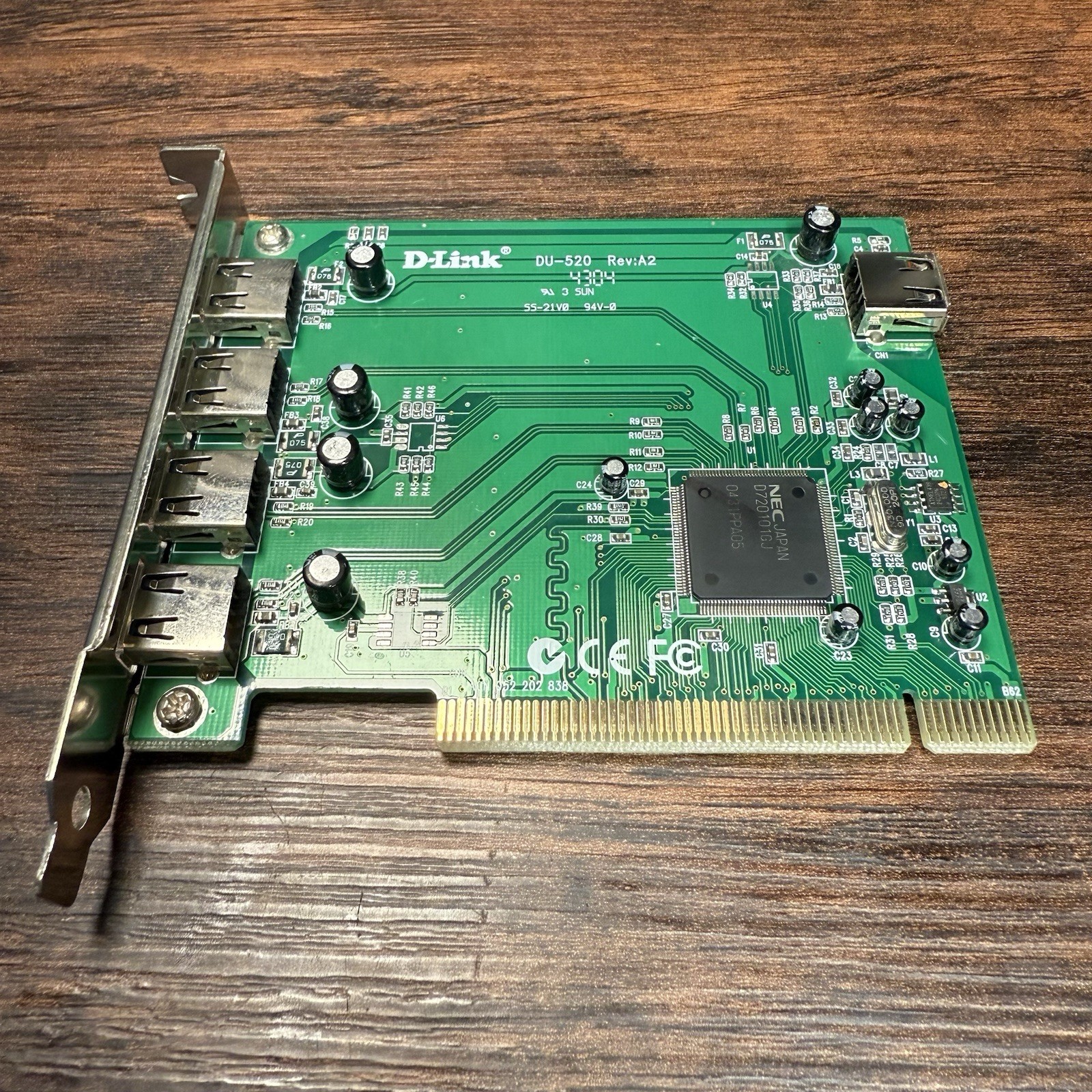 D-Link DU-520 PCI USB 2.0 Controller Card 5-Port | Tested