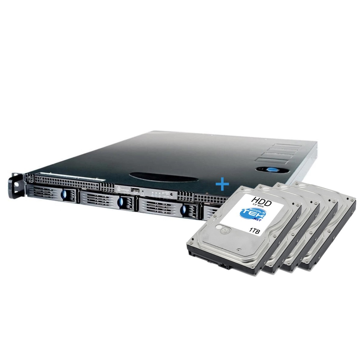 Iomega StorCenter Pro 200rl 4-Bay Server Rackmount 1U + 4x 1TB HDD