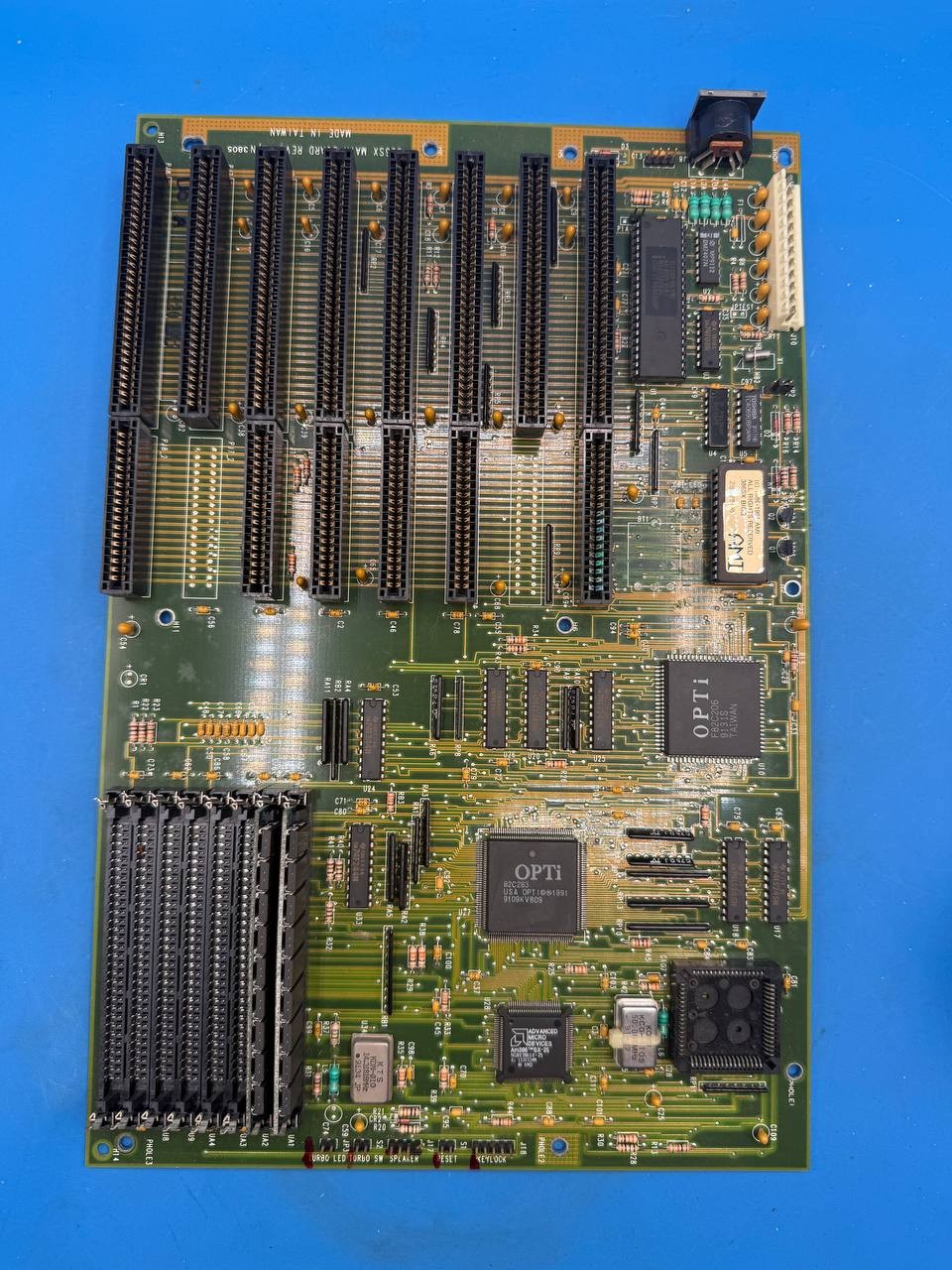 Vintage 386SX Main Board Rev A1 AMD Am386SX-25 Motherboard RE