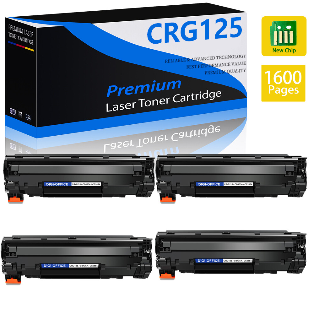 4 Pack CRG125 Toner cartridge Compatible for Canon 125 imageCLASS MF3010 Printer