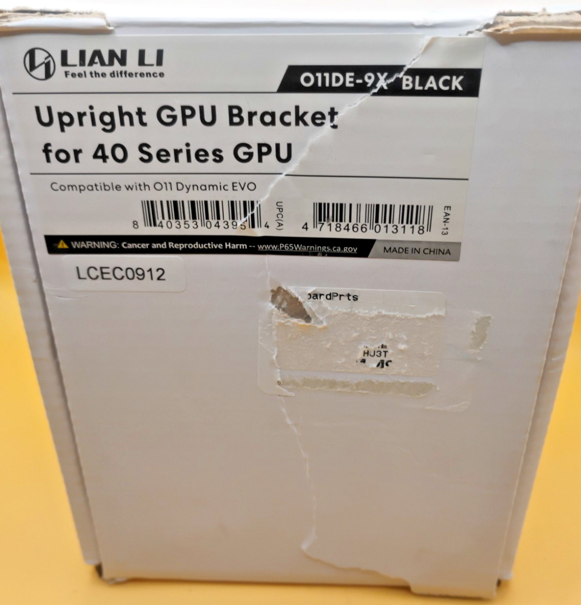 Lian Li O11D EVO Upright GPU Bracket O11DE-9X Black Vertical RTX 40 50 Series