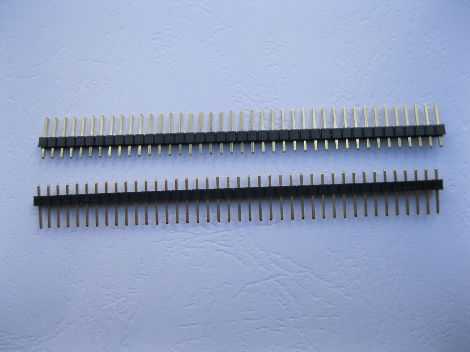 50 pcs 2.54mm 1x40 40pin Male Breakable Pin Header Single Row Strip Gold Plated