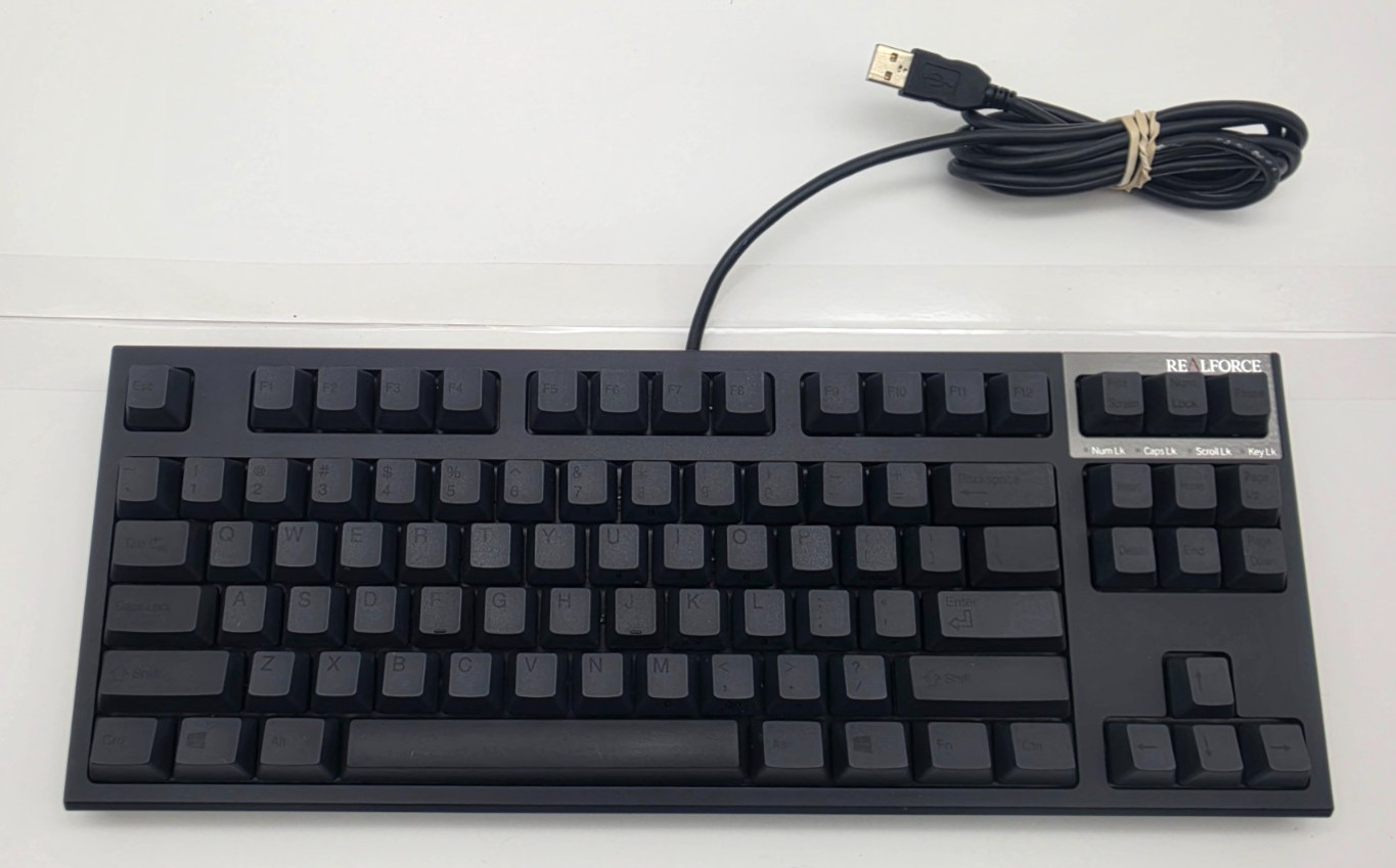 REALFORCE TKL Topre Capacitive Keyboard R2TL-USV-BK US Layout - Made in Japan