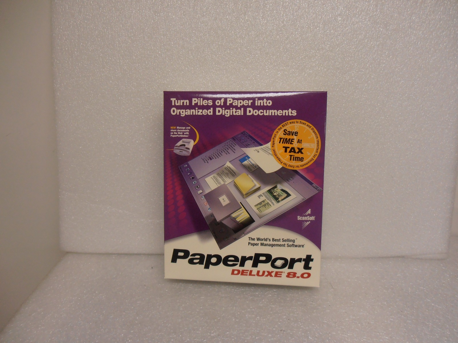 ScanSoft Paperport Deluxe 8 New In Sealed Retail Box 