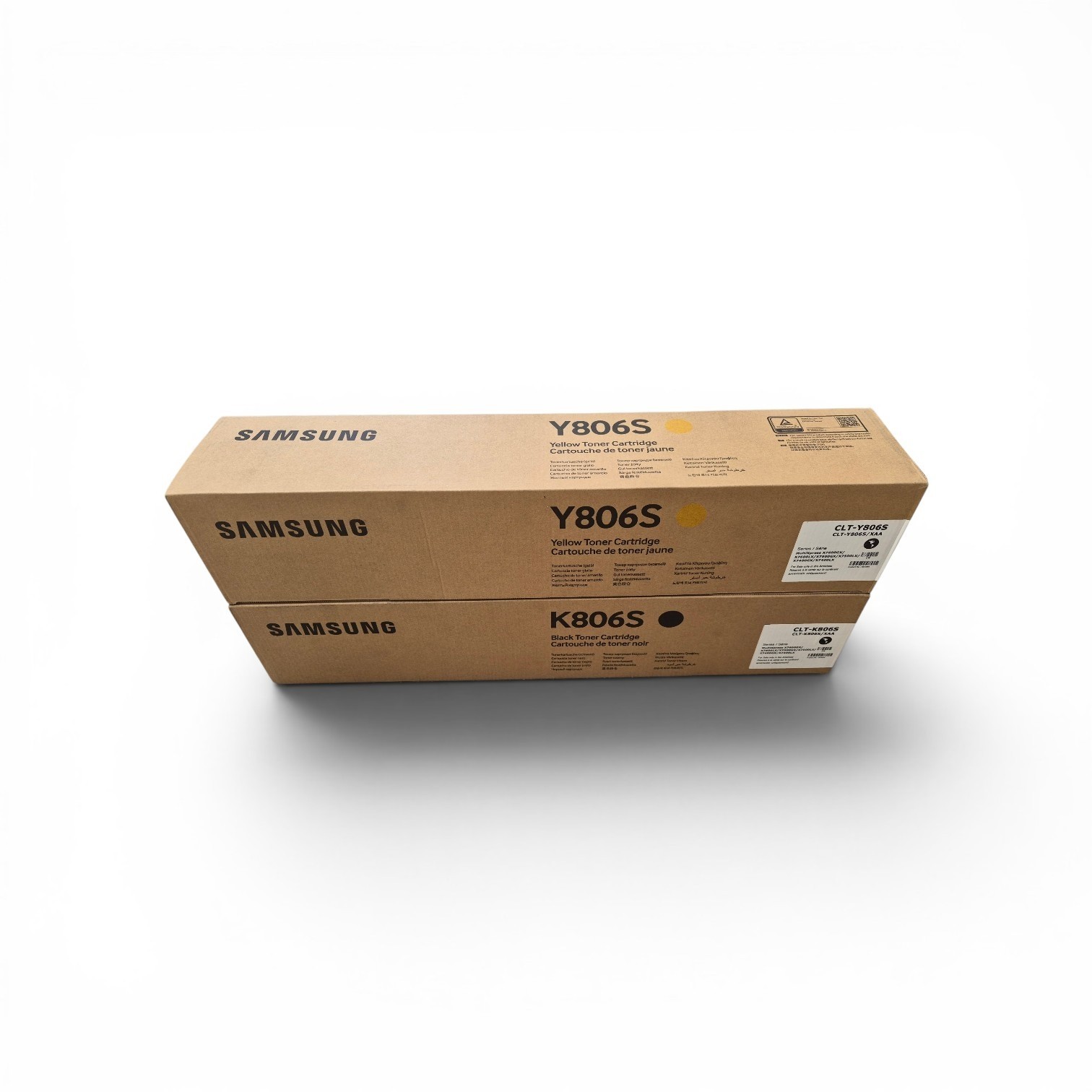 Genuine Samsung CLT-K806S & CLT-Y806S Toner Set Black Yellow New