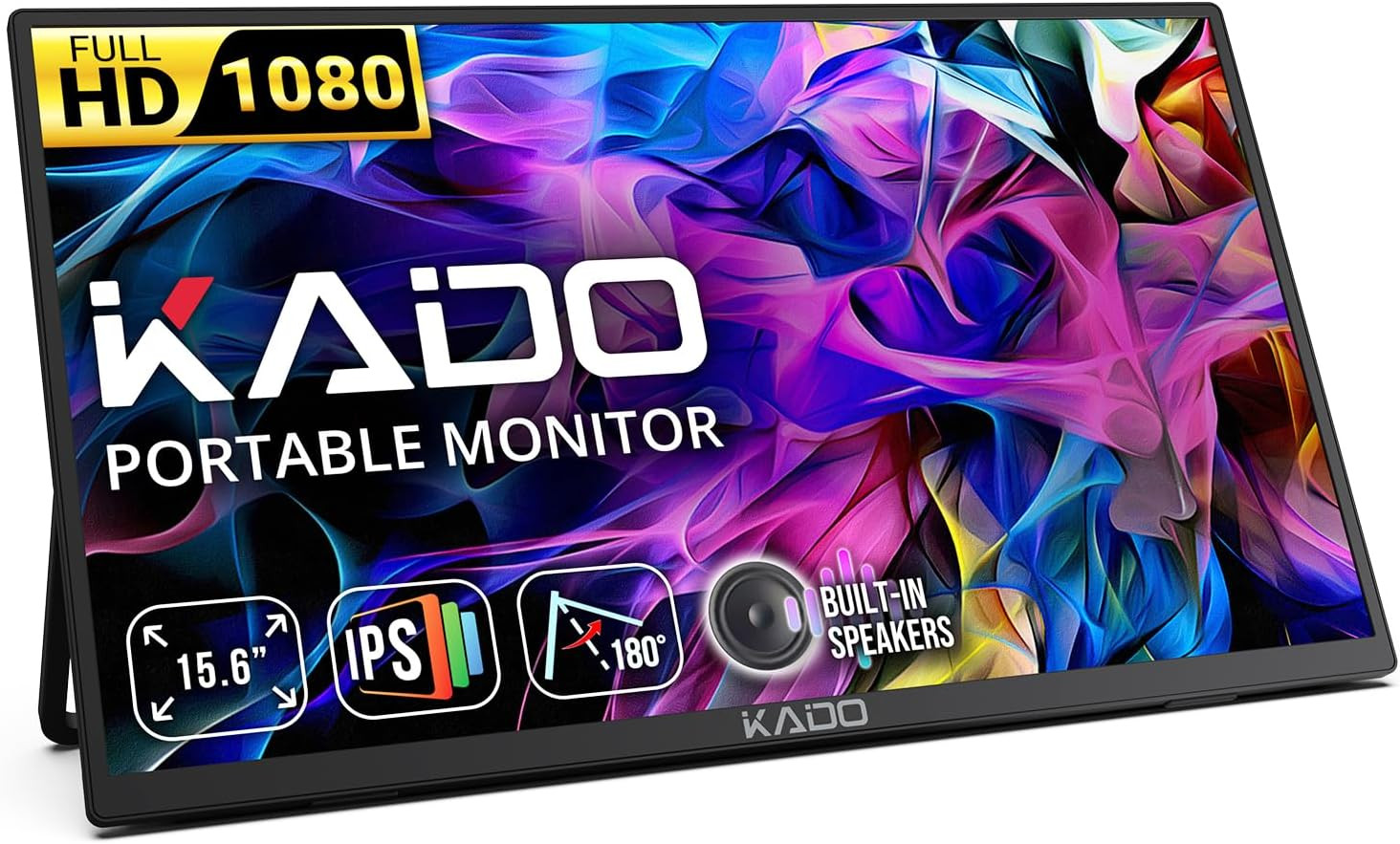 15.6-Inch 75Hz Portable Monitor, FHD 1080P USB-C Mini-Hdmi IPS Display
