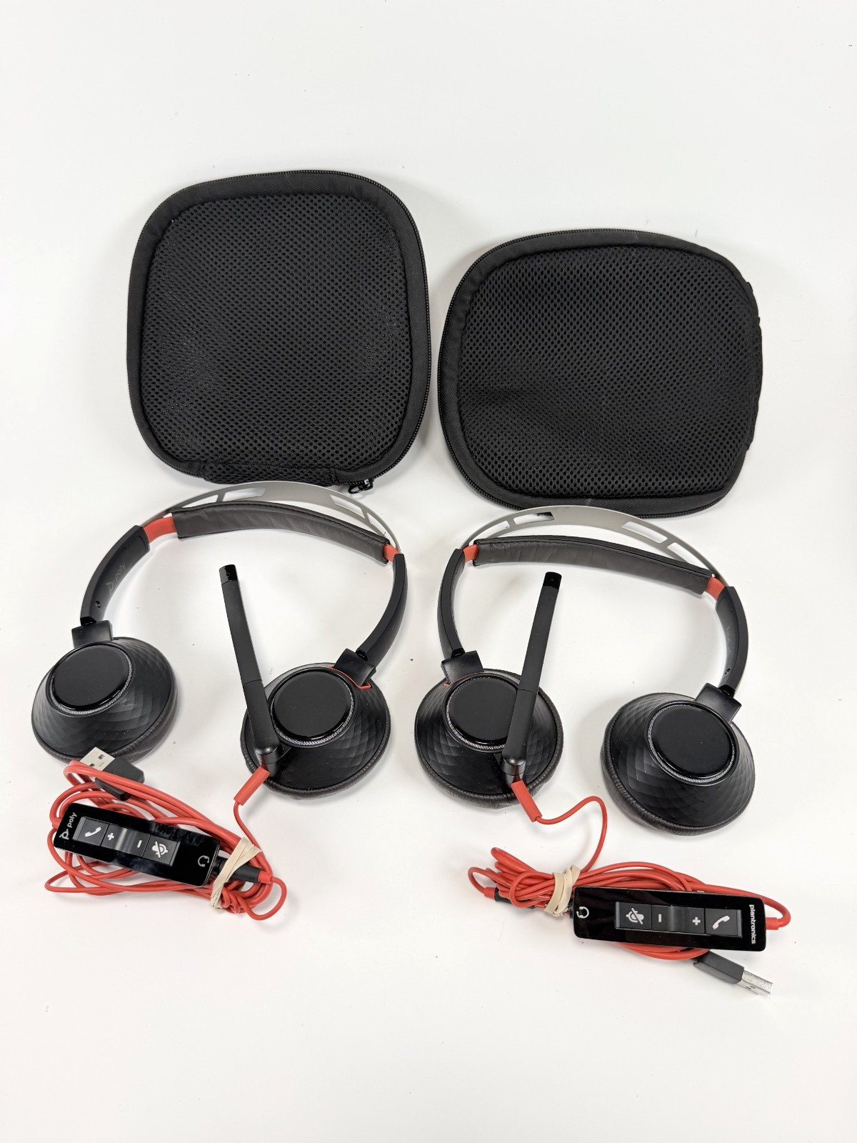 Plantronics Poly DUO C5220T Wired W/C5200 Controller Lot of 2