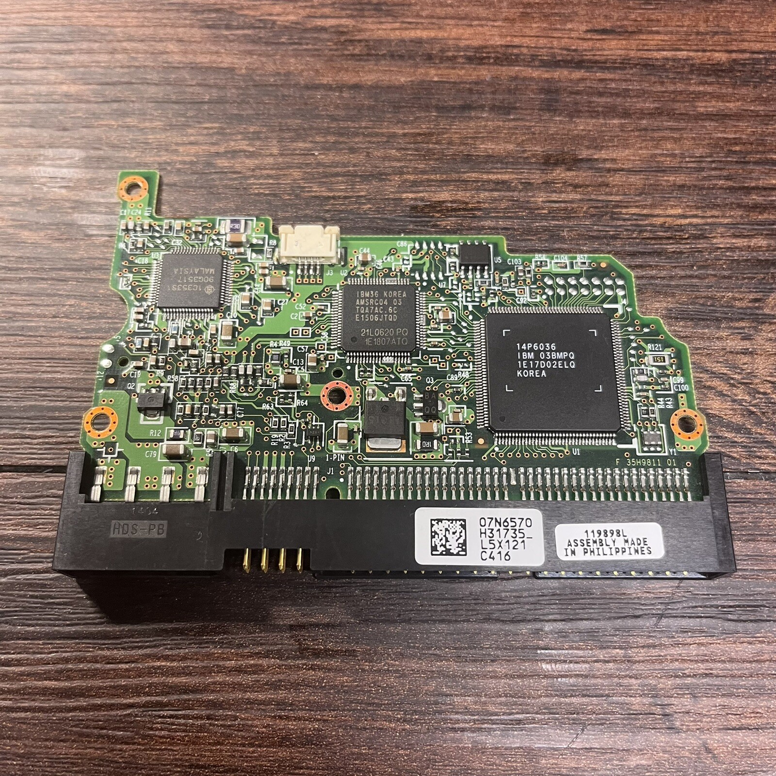 IBM Deskstar 3.5” IDE Hard Drive 80GB PCB 07N6570 H31735 07N6654