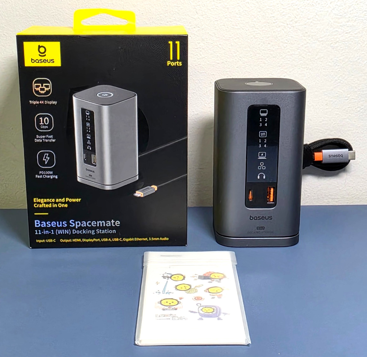 Baseus Spacemate 11-in-1 USB-C Docking Station BS-OH137 Triple 4K 100W – New