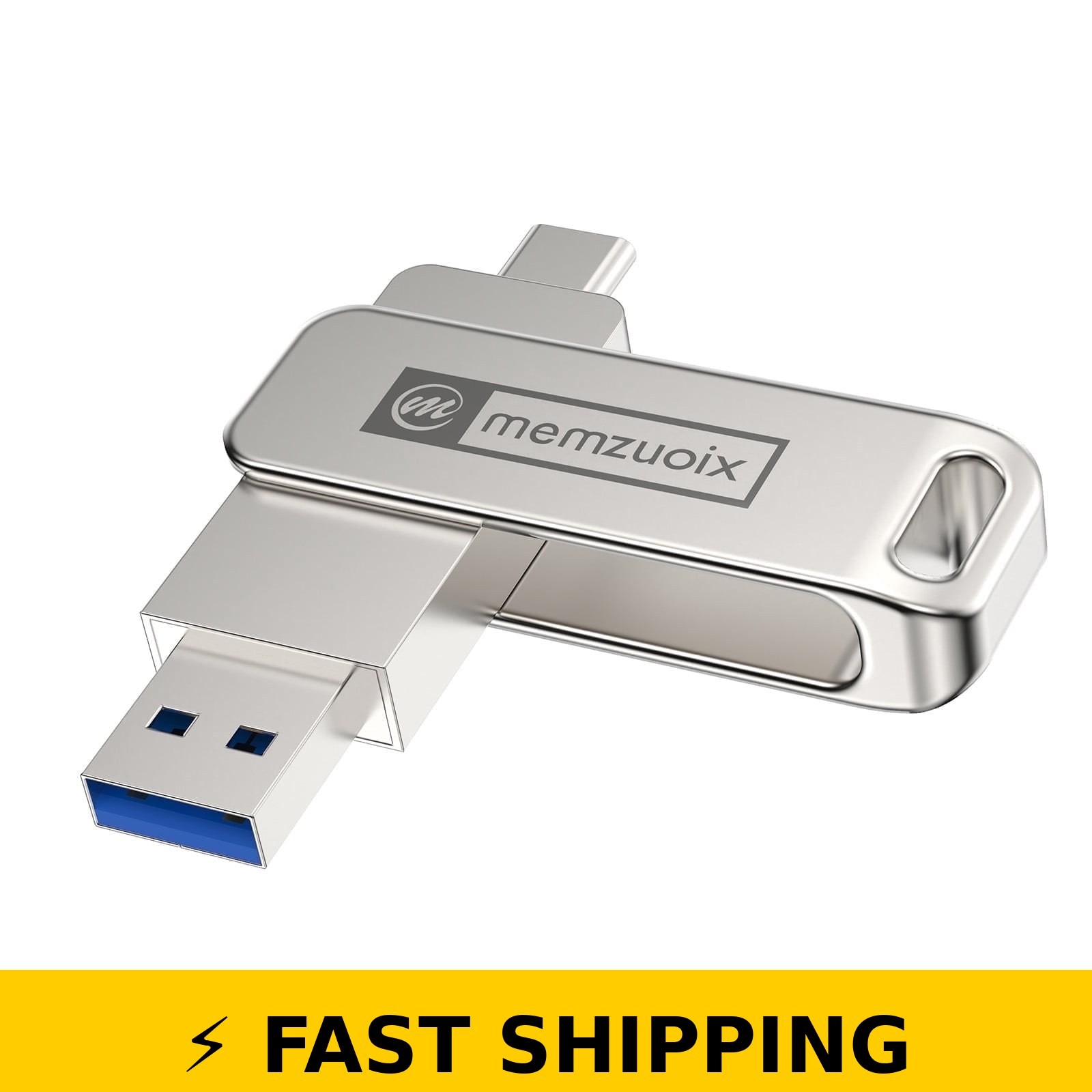 Memzuoix 64GB USB Flash Drive USB 3.2 Type-C & A, Portable External Storage