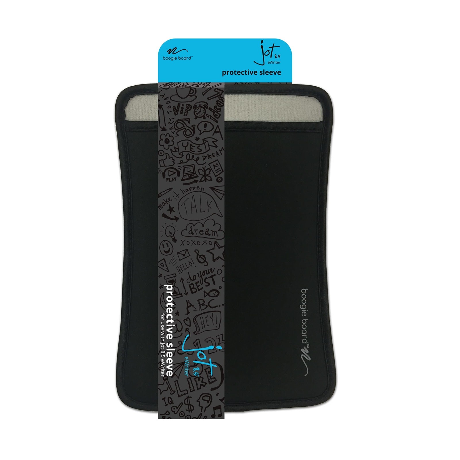 Boogie Board Jot 8.5" Writing Tablet Sleeve Black Neoprene 10.7" x 5.9"